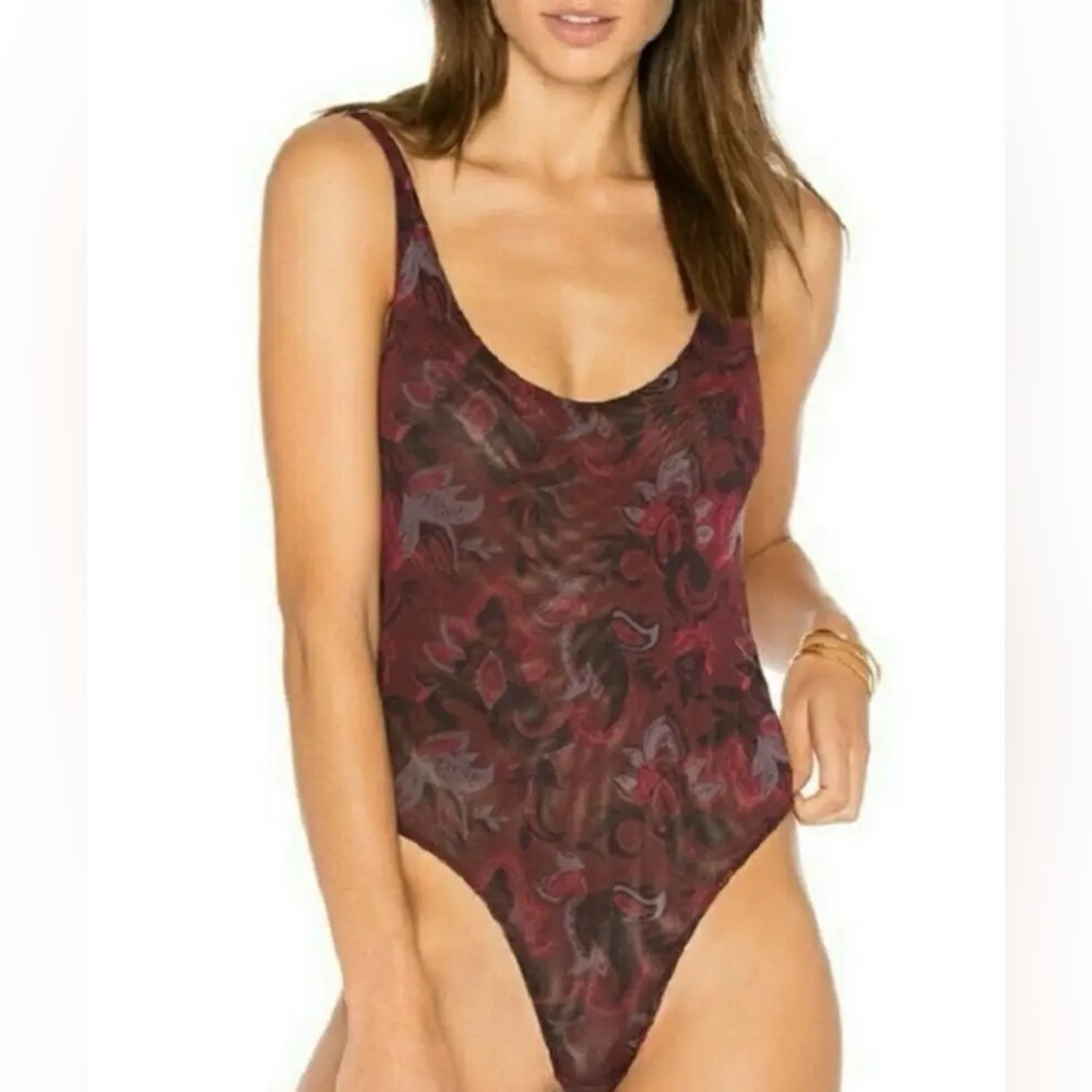 Free People Mesh Bodysuit